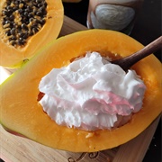 Papaya Whipped Cream