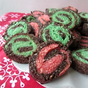 Oatmeal Candy Pinwheel Cookie