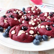 Red Velvet Blueberry Cookie