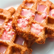 Candy Cane Drizzle Waffle