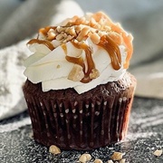 Vegan Chocolate & Salted Caramel Cupcakes