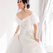 Tulle Sleeves Off-Shoulder