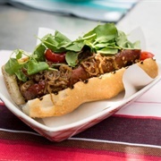 Salsa Kielbasa Hot Dog