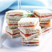 Salmon Cream Cheese Sandwich