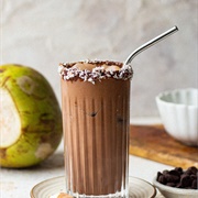 Chilled Cocoa Coconut Milk Drink