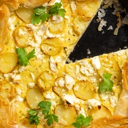 Pastryless Potato and Celeriac Tart
