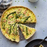 Salmon Asparagus Quiche