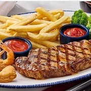 Surf Turf Walt Favorite Shrimp New York Strip