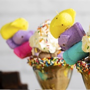 Peeps Sundae (Marshmallow Cheeps Sundae)