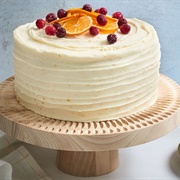 Cranberry Vanilla Orange Buttercream Cake