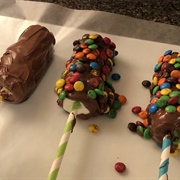 Chocolate Dipped Marshmallow Wand