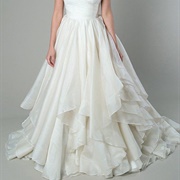 Handkerchief Hem Wedding Dress