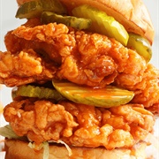 Fried Chicken Sandwich With Krampus Sauce
