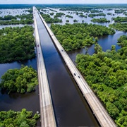 Manchac Swamp Bridge, Louisiana, USA