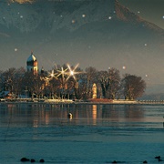 Christkindlmarkt Auf Der Fraueninsel, Chiemsee, Germany