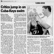 Susie Maroney Swims Cuba to Florida