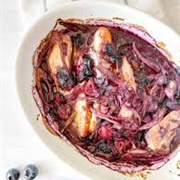 Cream of Duck Soup With Blueberry Relish