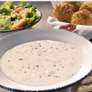 Soup, Salad & Cheddar Bay Biscuits