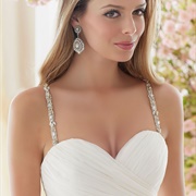 Beaded or Jeweled Straps on Wedding Dress