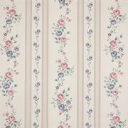 Floral Stripe Wallpaper