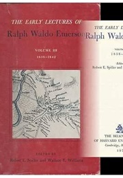 The Early Lectures of Ralph Waldo Emerson (Emerson)