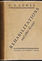 Rehabilitations and Other Essays (C.S.Lewis)