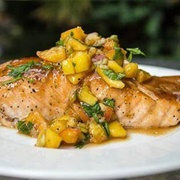 Roasted Peach Fish