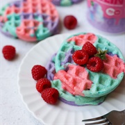 Cotton Candy Drizzle Waffle