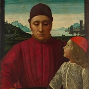 Francesco Sassetti and His Son Teodoro (Domenico Ghirlandaio)