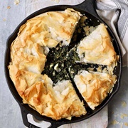 Creamy Garlic Chicken Spanakopita Skillet