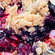 Juneberry Crumble