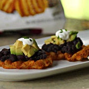 Black Bean Waffle Fries