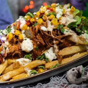 Chipotle Barbecue Pork and Street Corn French Fries