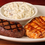 Grilled BBQ Chicken & Sirloin 6Oz