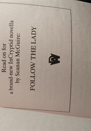 Follow the Lady (Seanan McGuire)