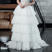 Tiered Skirt Wedding Dress