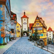 Plönlein, Rothenburg Ob Der Tauber, Germany