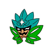 Teal Mask Badge
