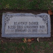 The Grave of America's Unknown Child: Joseph Augustus Zarelli