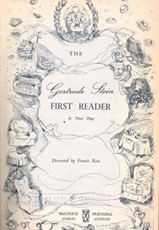 The Gertrude Stein First Reader & Three Plays (Stein)