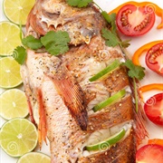 Roasted Wild Fish
