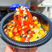 Sundae With Candy Corn Sauce