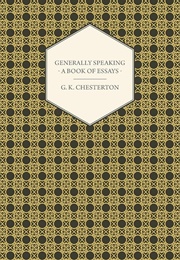 Generally Speaking (G. K. Chesterton)