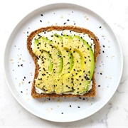 Avocado Toast With Garlic and Herb Cream Cheese