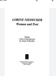 Lorine Niedecker: Woman and Poet (Jenny Lynn Penberthy)
