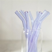 Use Reusable Glass Straws
