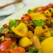 Stir Fried Bell Pepper