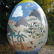 World's Largest Mosaic Egg Hilversum, Netherlands