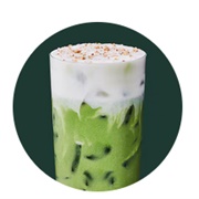 Iced Nondairy Salted Caramel Cookie Matcha