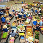 Floating Market of Ratchaburi, Thailand
